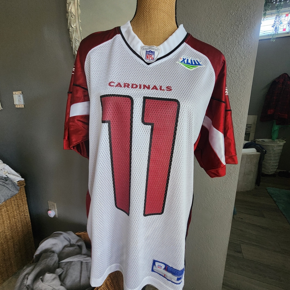 Reebok Cardinals Red and White Jersey